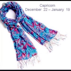 Lilly Pulitzer Capricorn Zodiac Murfee Scarf